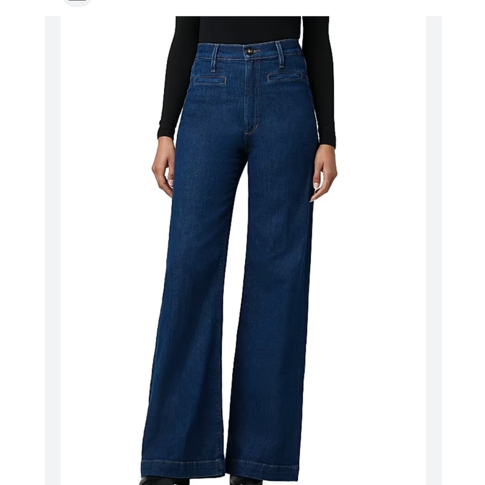 Joe's Jeans Dark Blue Wide Leg Flare Jeans